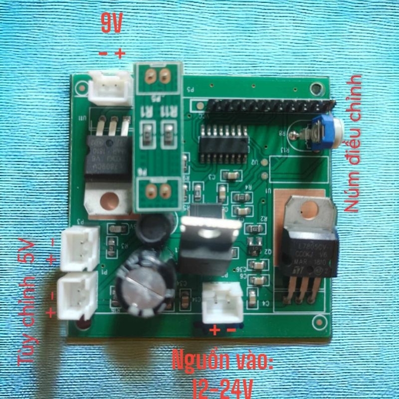 Mạch hạ áp nguồn vào 12-24V