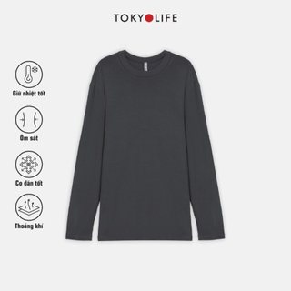 Áo giữ nhiệt Nam mặc thu đông WM Extra TOKYOLIFE cổ tròn mềm mịn, co giãn 4 chiều 40000017/ G7SMT037N/G7SMT037L
