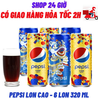 Pepsi 1 lốc 6 lon - shop 24 giờ