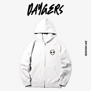 Áo SPRAYED Alien Zip Hoodie - Áo khoác nỉ dây kéo nam nữ unisex form rộng, nỉ chân cua cao cấp - Local brand Daygers