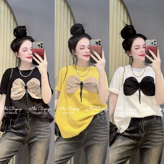 Bigsize 60-100kg Áo thun chuồn chuồn nổi form to rộng Nhi Bigsize Áo thun ngắn tay form rộng chất thun cottong mịn