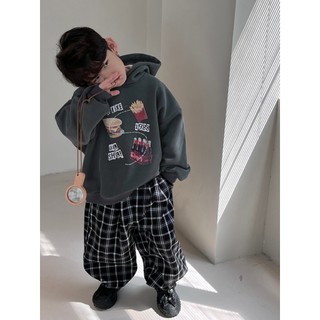 Áo Nỉ Hoodie Mềm Mại Cá Tính Bé Trai Bé Gái Unisex Size Từ 15-30Kg AH23_6