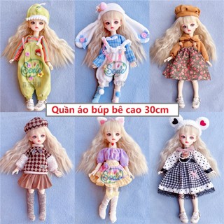  Quần áo búp bê 30cm váy đầm cho búp bê tỷ lệ 1 6 đa dạng mẫu để chọn lựa 
