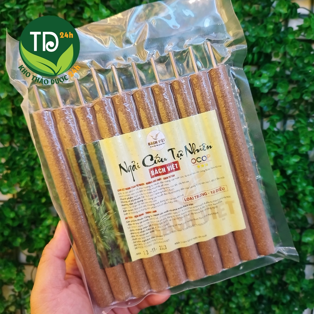 Nhang ngải cứu, dụng cụ diện chẩn 100% tự nhiên (điếu ngải diện chẩn), thơm tự nhiên, lâu tàn, xông hơ các huyệt đạo