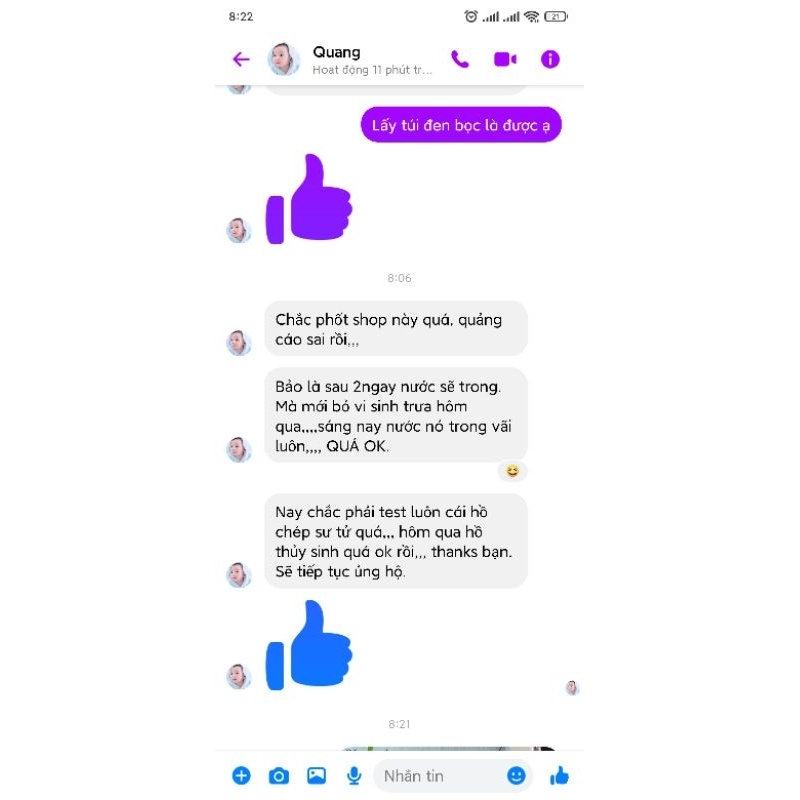 Vi Sinh Quang Hợp PSB, Hồ Koi, Hồ kính 500ml