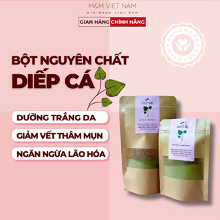 Mặt Nạ Rau Diếp Cá Bột Đắp Mặt Giảm Mụn, Trắng Da Mờ Thâm Sấy Lạnh, Thiên Nhiên Nguyên Chất Handmade
