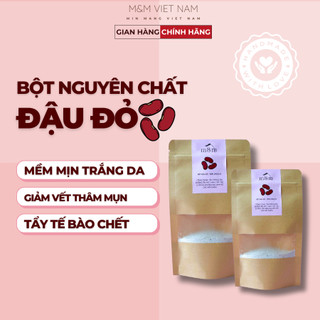 Bột đậu đỏ đắp mặt, tắm trắng nguyên chất hữu cơ, handmade, trắng da dưỡng ẩm, tẩy tế bào chết