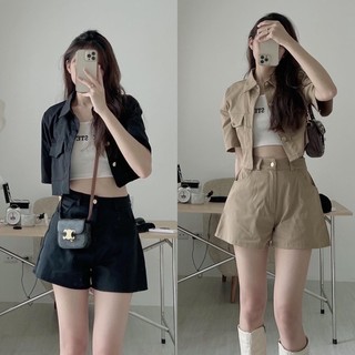 Set đồ nữ, set bộ kaki 3 món kèm áo 3 lỗ cá tính siêu xinh