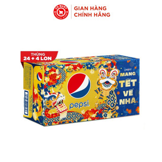 Thùng 24 + 4 lon nước ngọt Pepsi 320ML (tặng thêm 4 lon)