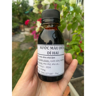 Nước màu dừa nguyên chất nhà làm dì hai - 150gr