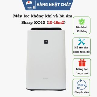 Máy lọc không khí và bù ẩm nội địa Nhật Sharp KC-40-18m2(tối đa)
