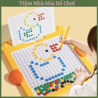  Bảng Vẽ Đồ Chơi Nam Châm Từ Tính Kèm Bút Và 20 Tranh Mẫu Rèn Tư Duy Logic Size 31cmx31cm