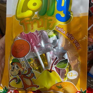 Kẹo mút lolly tràng an hương vị trái cây