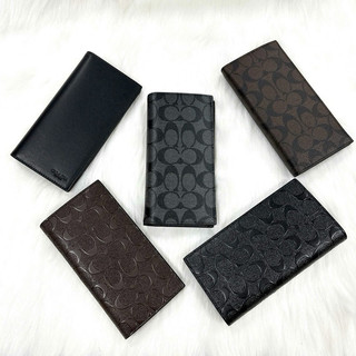 Ví dài nam Coach dư xịn, check code full box, dáng gập