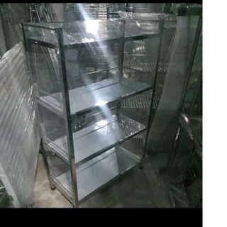 Kệ inox 4 tầng tấm 30cm x 50cm , 35cm x 50cm , 40cm x 50cm .inox 201.hàng dày ,chắc chắn....