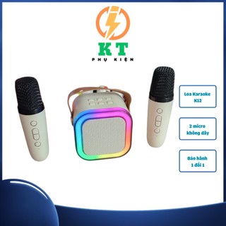 Loa bluetooth karaoke mini K12, loa bluetooth karaoke mini 2 micro chính hãng có led RGB siêu đẹp PHỤ KIỆN KT