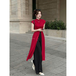 Set Đồ Nữ, Áo Sơ Mi Tay Phồng Cổ Nơ Chất Voan Tơ Mix Cùng Quần Short Xinh Xuất Sắc, Sang Chảnh.