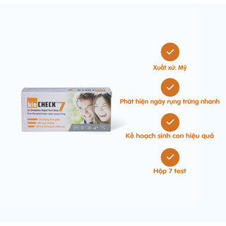 Test thử rụng trứng Biocheck (Hộp 7 test)