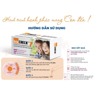 Test thử rụng trứng Biocheck (Hộp 7 test)