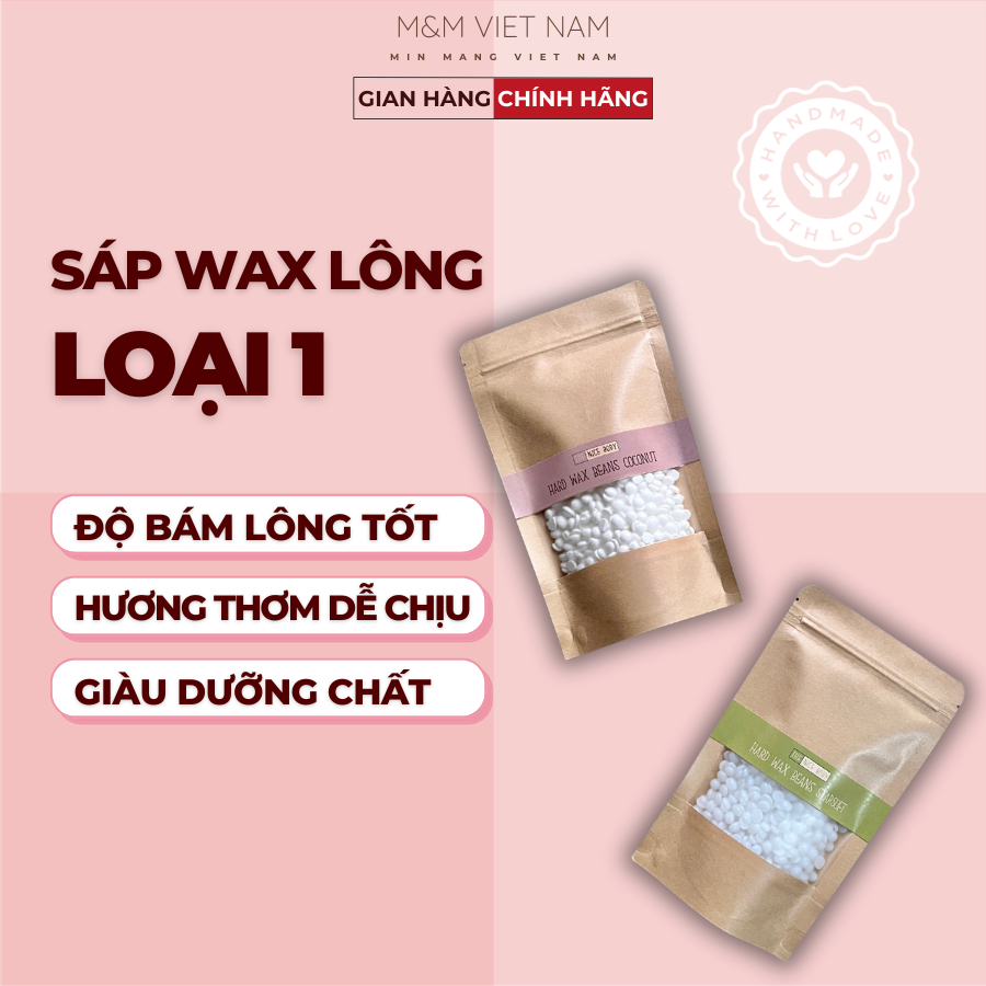 1 KG Sáp Wax Lông Nóng Trong Suốt Và Sữa Dừa Cao Cấp Siêu Bám Lông, Dùng Cho Da Nhạy Cảm Tặng Que Wax Miễn Phí