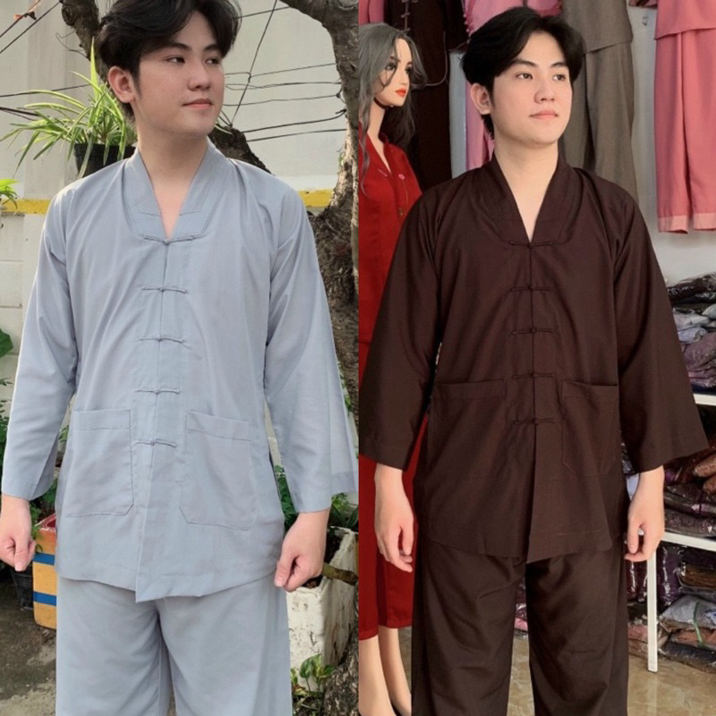Đồ Lam Đi Chùa#_ #Nam_#Vãi Mát _ Có Bigsize đến 85kg