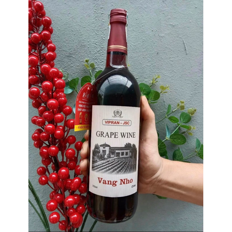 Rượu Vang Nho Tấn phát lỗi nhẹ sale 40k