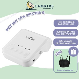 (ĐỔI SIZE PHỄU FREE) Máy Hút Sữa Điện Spectra Q Hàn Quốc Bảo Hành Chính Hãng 1 Năm Lamkids