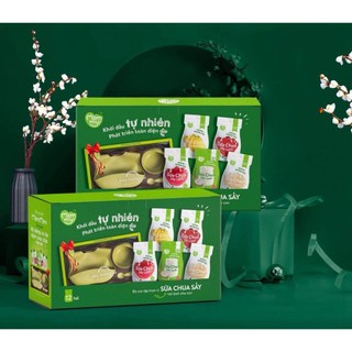 12 bịch bánh sữa chua sấy lạnh mix 5 vị bổ sung vitamin cho bé