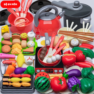  Bộ đồ chơi nấu ăn cho bé gái trai đồ chơi nhà bếp mini phát triển trẻ em 2 3 4 5 tuổi bằng nhựa 
