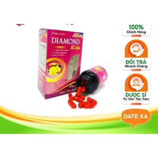 Viên uống giảm cân diamond slim hỗ trợ giảm cân hiệu quả an toàn, ngăn ngừa lão hóa hộp 40 viên của mỹ