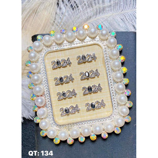 Chamr nail bạc cao cấp. trang trí móng.