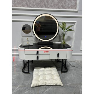 Bàn Trang Điểm Ngồi Bệt Bàn Phấn Ngồi Bệt cỡ 80cm Nhập Khẩu Loa Bluetooth Sạc Không Dây Sạc Có Dây Cổng USB Cổng TypeC