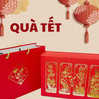 Hộp quà tết giỏ quà tết 6 loại quả hạt sấy dinh dưỡng - Bếp Healthy Hà Nội