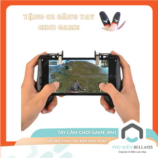 Tay cầm chơi game Bella925 tay cầm bắn Pubg ROS 4in1 dùng cho điện thoại