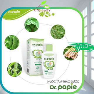 Nước Tắm Thảo Dược Dr.Papie Giúp Giảm Mẩn Ngứa Và Rôm Sảy, Hỗ Trợ Làm Sạch, Mát Da Bé