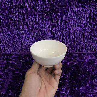 Bát chấm và đĩa chấm sứ trắng mộc cao cấp