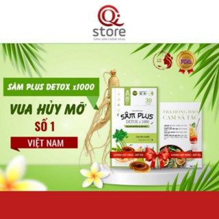 [Chính Hãng] Tách lẻ KẸO GIẢM CÂN SÂM PLUS DETOX X1000- giảm béo bụng, mỡ thừa, giảm cân an toàn