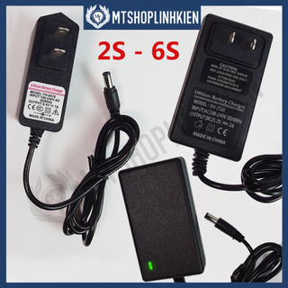Nguồn Adapter Sạc 2S 3S 4S 5S 6S sạc pin Lithium có đèn báo đầy