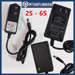 Nguồn Adapter Sạc 2S 3S 4S 5S 6S sạc pin Lithium có đèn báo đầy