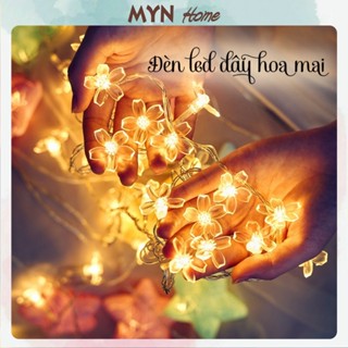 Đèn led dây hình Hoa maI trang trí cây đào, quất Tết 3m, 10m MYN Home