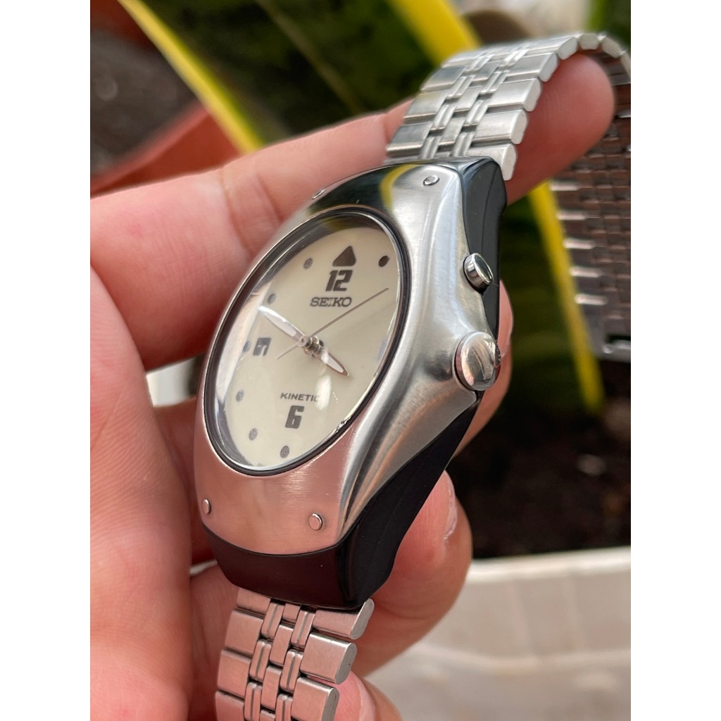 Đồng hồ nam Seiko Kinetic mặt full dạ quang chạy pin hàng Si