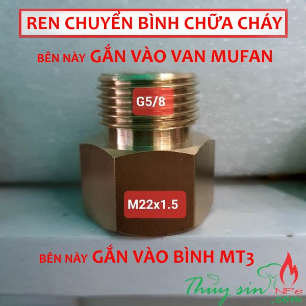 [hàng sẵn]Ren nối bình chữa cháy MT3 | Cút nối bình chữa cháy | Chế bình thủy sinh MT3 - Mua nhiều g