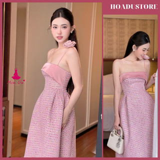 [Ảnh sàn+video] Mie Dress Đầm Dạ 2 Dây Maxi Dáng Xoè Kèm Tag Hoa Cho Nàng Nhẹ Nhàng Nữ Tính Đi Chơi Đi Tiệc