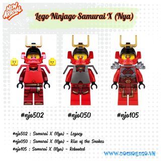 Nhân vật Samurai X (Nya) - Đồ chơi lắp ráp Iego Ninjago Legacy njo502, Rise of the Snakes njo050 njo105 njo166 njo132