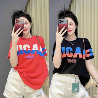  Áo phông nữ chất Cotton Khô 3158 form rộng giấu quần - CHICAGO