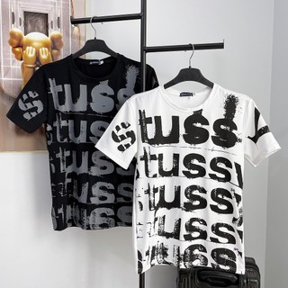 Áo thun nam cổ tròn, áo thun tay ngắn in chữ STUSS, chất vải cotton mềm mịn thoáng mát, hàng hottrend