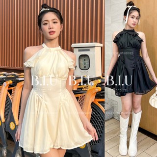 Đầm cổ yếm viền bèo dáng xòe tiểu thư nhẹ nhàng tôn dáng Quin Dress Biu Clothing BB0240