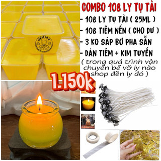( Sale xã kho )  Combo làm 108 ly tụ bảo ( Kèm văn khấn cúng dường )