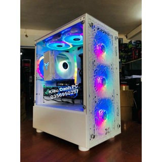 Thùng máy/ vỏ case máy tính vỏ case xigmatek nyx led rgb hỗ trợ main m-atx - hàng chính hãng - bảo hành 12 tháng