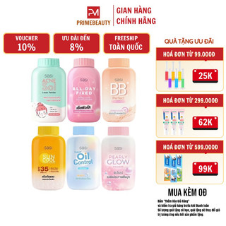 Phấn phủ makeup nâng tông sasi kiềm dầu chống nắng, có 5 màu, hàng nội địa thái lan